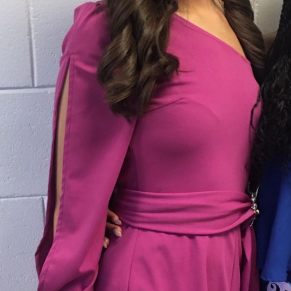 Hot pink jumpsuit, Size 0